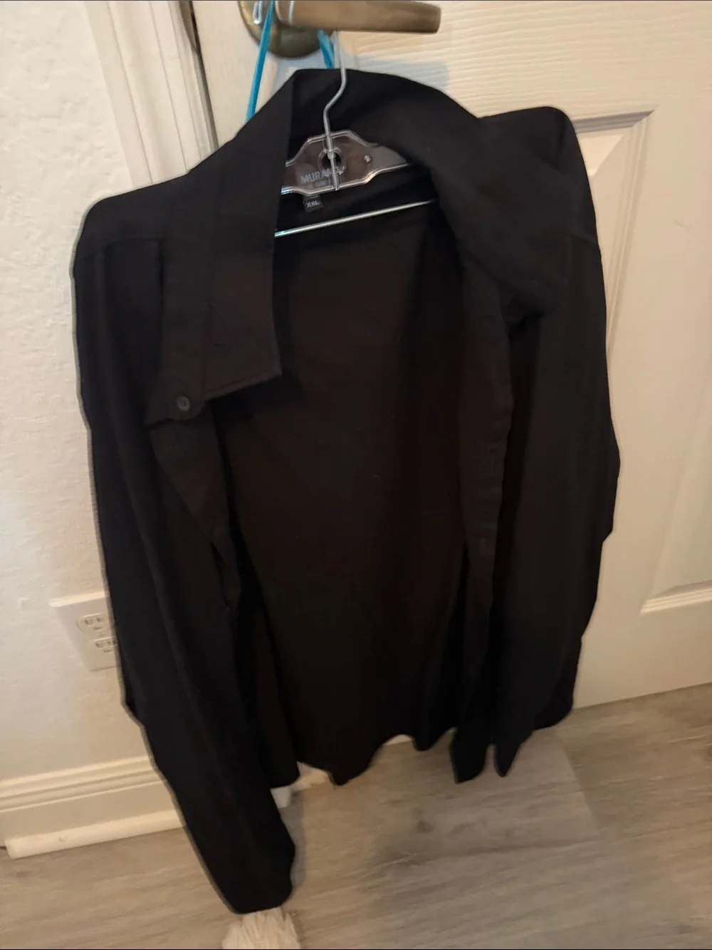 Men's Black Textured Button Blazer 3 piece set 48R 2 XXL - Picture 5 of 9